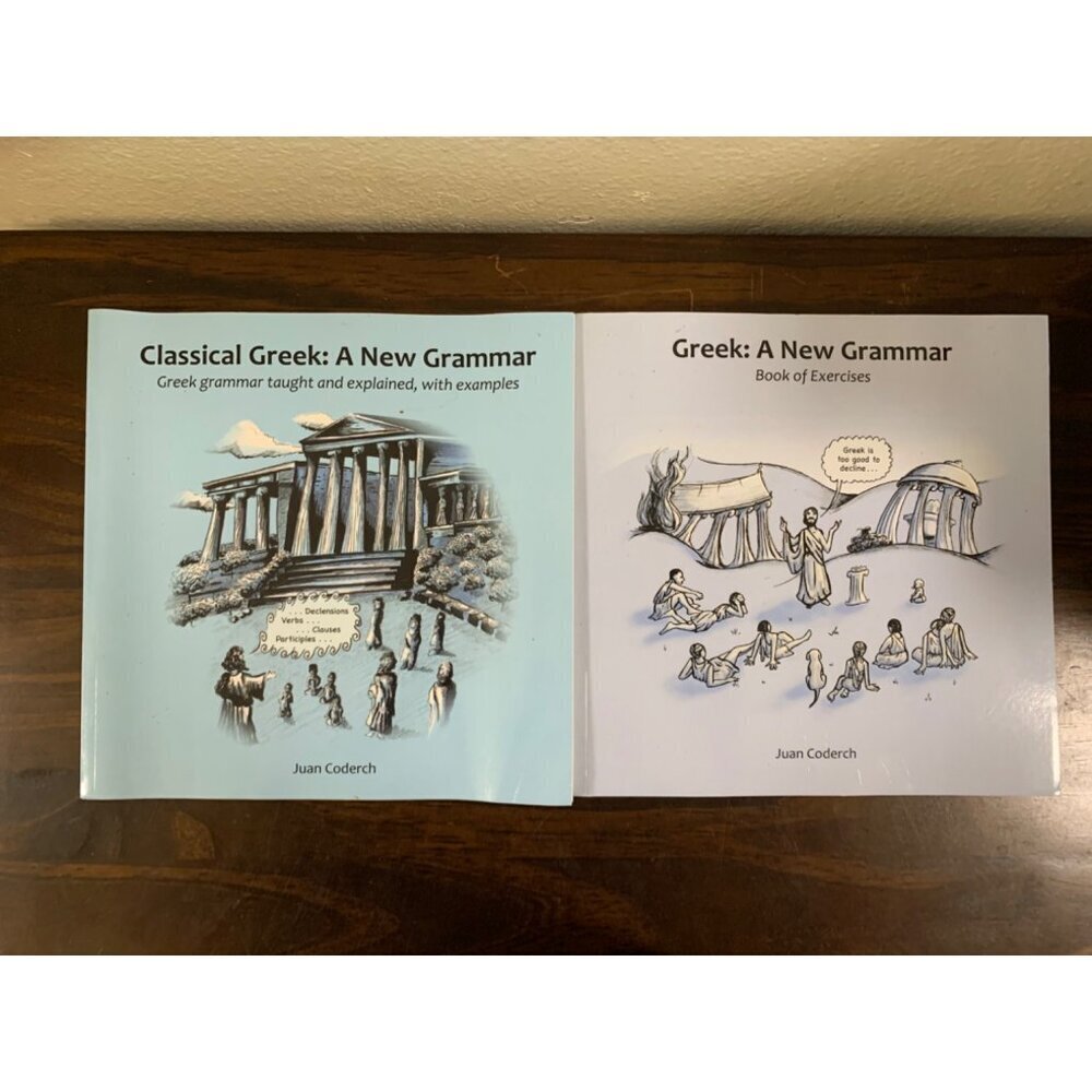 Classical Greek: a New Grammar by Juan Coderch 2 Book Bundle 2012,16 1st Edition
